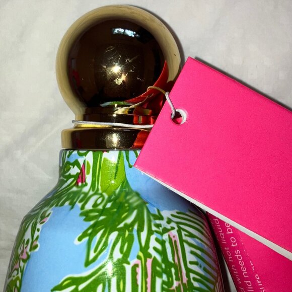 Lilly Pulitzer stainless steel water bottle in Palm Beach toile - NWT - Picture 3 of 8